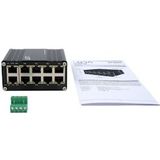 Exsys - EX-62025PoE - Netwerkschakelaar - Zwart - 10 Poorten - Gigabit PoE