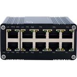 Exsys - EX-62025PoE - Netwerkschakelaar - Zwart - 10 Poorten - Gigabit PoE