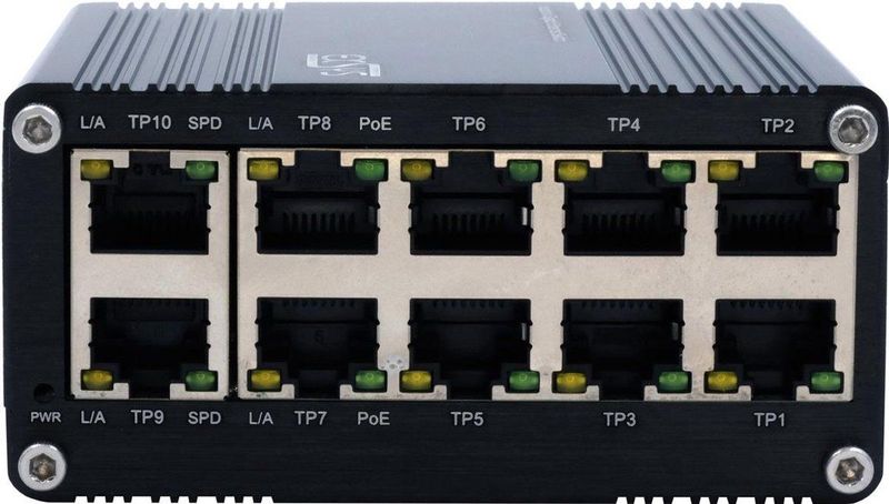 Exsys - EX-62025PoE - Netwerkschakelaar - Zwart - 10 Poorten - Gigabit PoE