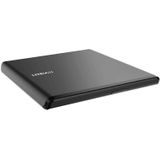 LiteOn ES1 Ultra-Slim Portable USB 2.0 DVD Writer, Zwart, 8X External Black ES1