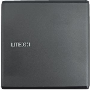 Lite-On ES1 draagbare dvd-brander, ultraslank, USB 2.0, zwart