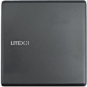 LiteOn External DRW ES1, USB, 24x, Ultra-Slim 13.5mm, ultra-licht, zwart