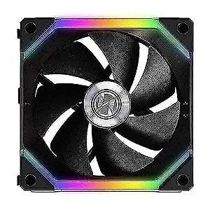 Lian Li UNI FAN SL120 RGB PWM PC-ventilator Zwart, RGB (b x h x d) 122.8 x 25 x 122.4 mm Incl. LED-verlichting