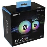 Lian-Li ST120 RGB PWM - Ventilator - Zwart - 120 mm - 3 x