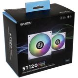 Lian Li ST120 RGB PWM, 120mm, 3-pack, Wit