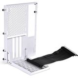 LIAN LI - O11D(MINI) - GPU Verticale Beugel - Wit - Hoogwaardige Materialen