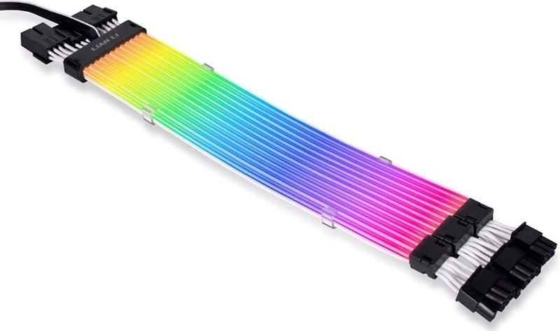Lian Li - Strimer Plus V2 - RGB VGA-kabel - 30 cm - 8-pins variant