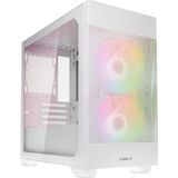 Lian Li LANCOOL 205M Mesh Snow - Minitowermodel - micro-ATX - wit