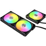 Lian Li UNI FAN AL120 V2 (3-pack) - Case ventilator - 120mm - Zwart met RGB-licht - 29 dBA