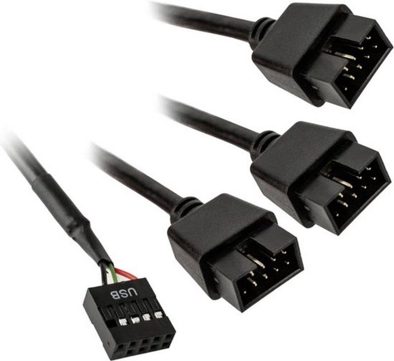 Lian Li PW-U2HB USB-adapter Zwart