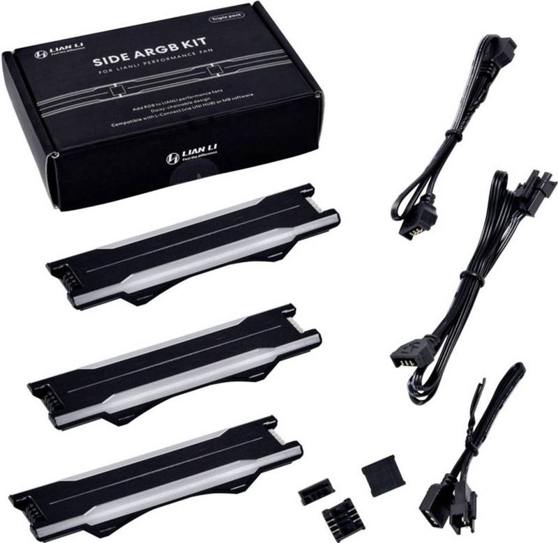 Lian-Li UNI FAN P28 Strip - 3-pak - Zwart - Modding Verlichting