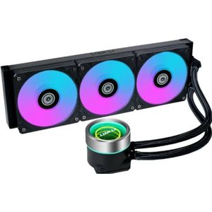 Lian Li Galahad II Trinity - Vloeistof-koelsysteem processor - afmeting radiator: 360 mm - voor Intel LGA: 1700, 1200, 115x - AMD AM5, AM4 - 3x 120 mm ARGB fans - zwart