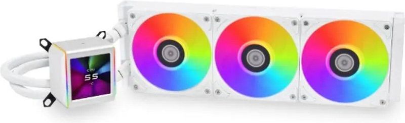 Lian Li Galahad II-LCD 360 White - Vloeistof-koelsysteem processor, afmeting radiator: 360 mm