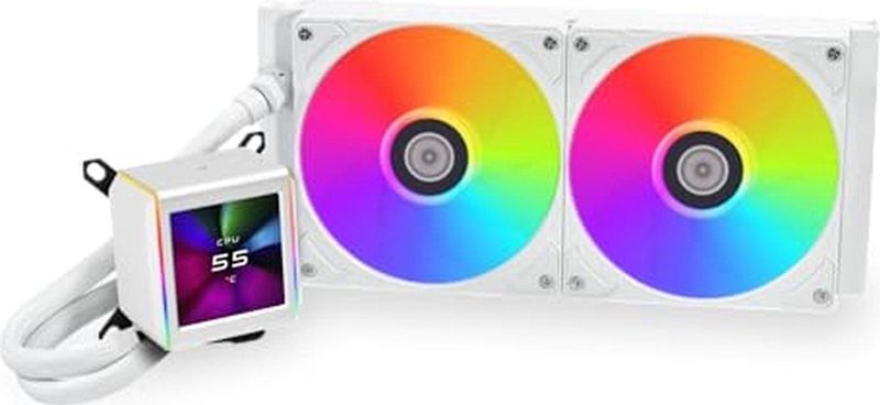 Lian Li GALAHAD II LCD 280 AIO White - Vloeistof-koelsysteem processor - Afmeting radiator: 280 mm