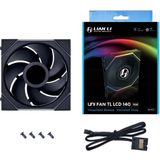Lian Li UNI FAN TL-LCD140 Black Single Pack case fan
