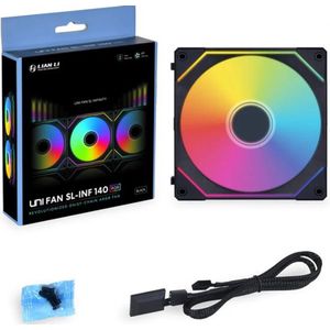 Lian Li - UNI FAN SL-Infinity - Case Fan - Zwart - 140 mm