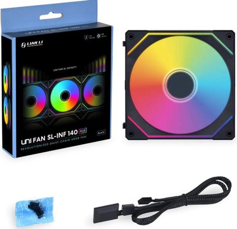 Lian Li - UNI FAN SL-Infinity - Case Fan - Zwart - 140 mm