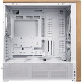 Lian Li - LANCOOL 217 - Midi Tower Behuizing - Wit - Houtaccenten - Vijf Ventilatoren