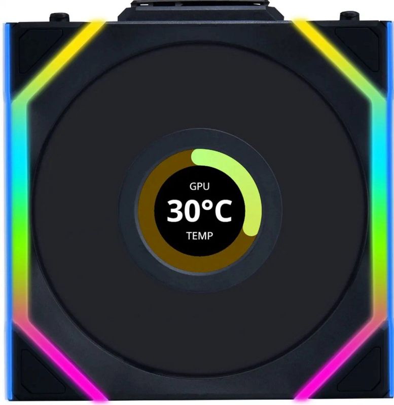 Lian Li - SL Wireless LCD Fan - 120 Mm - Zwart - Koelventilator