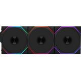 Lian Li UNI FAN TL - 120mm RGB - 3-pack - Zwart - PWM Ventilator - Hoge Airflow