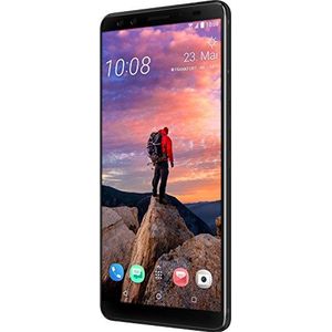 HTC U12+ Smartphone (15,24 cm (6 inch) Super LCD-display, 64 GB intern geheugen en 6 GB RAM, waterdicht conform IP68, Dual-SIM, Android 8.0), Ceramic Black