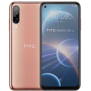 HTC - Desire 22 Pro 5G - Mobiele Telefoon - Wave Gold - 128GB - 6,6 inch IPS LCD Display - Android 12 - 64MP Triple-Kamera