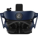 HTC VIVE PRO 2 Full Kit Virtual Reality Bril Zwart (mat - Zwart/Blauw Incl. Controlle - Met Headset