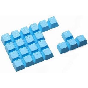 Keycaps Tai-Hao Double Shot 22 toetsen met grip gum neon blauw