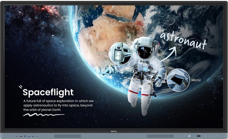 Benq 9h.f9atk.de1 65´´ 4k Led Monitor - Ingebouwde Processoren - 64 GB Geheugen - 8 GB RAM