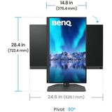 BenQ Monitor Grafisch Design SW242Q - AdobeRGB - 90W - Display voor Fotografen - LED Backlight - 24.1 inch