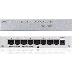 Zyxel GS-108B V3 Unmanaged L2+ Gigabit Ethernet (10/100/1000) Zilver
