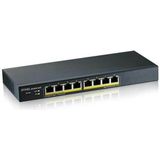 Zyxel GS1900-8HP Managed L2 Gigabit Ethernet (10/100/1000) Power over Ethernet (PoE) Zwart