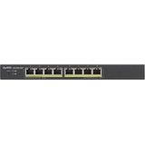 Zyxel GS1900-8HP Managed L2 Gigabit Ethernet (10/100/1000) Power over Ethernet (PoE) Zwart