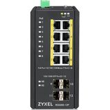 Zyxel RGS200-12P Managed L2 Gigabit Ethernet (10/100/1000) Power over Ethernet (PoE) Zwart