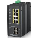 Zyxel RGS200-12P Managed L2 Gigabit Ethernet (10/100/1000) Power over Ethernet (PoE) Zwart