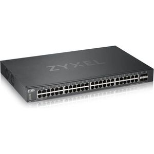 Zyxel 48-Port Gigabit Ethernet Smart Managed Switch met 4 10G SFP+ Slots en Hybrid Cloud mode [XGS1930-52]