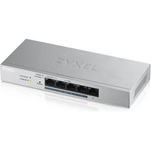 Zyxel Switch met 5 poorten Gigabit Web Manageable | PoE+ [60W] [GS1200-5HPv2]