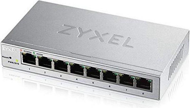 Zyxel GS1200-8 Managed Gigabit Ethernet (10/100/1000) Zilver