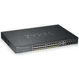 Zyxel GS1920-24HPV2 Managed Gigabit Ethernet (10/100/1000) Power over Ethernet (PoE) Zwart
