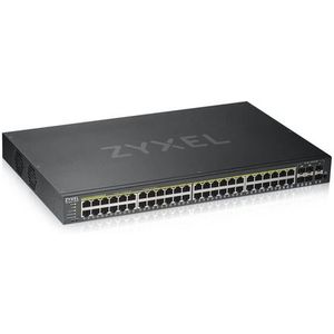 Zyxel GS1920-48HPV2 Managed Gigabit Ethernet (10/100/1000) Power over Ethernet (PoE) Zwart