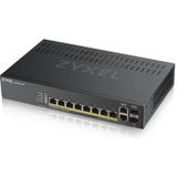 Zyxel GS1920-8HPV2 Managed Gigabit Ethernet (10/100/1000) Power over Ethernet (PoE) Zwart