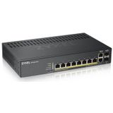 Zyxel GS1920-8HPV2 Managed Gigabit Ethernet (10/100/1000) Power over Ethernet (PoE) Zwart