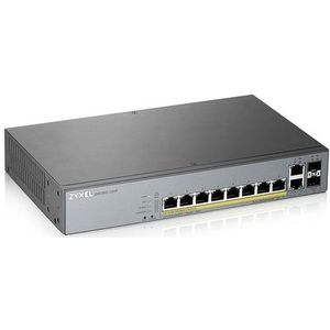 ZyXEL GS1350-12HP - Switch - 10 Gb - 130W - Grijs