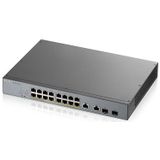 Zyxel GS1350-18HP-EU0101F netwerk-switch Managed L2 Gigabit Ethernet (10/100/1000) Power over Ethernet (PoE) Grijs