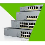 Zyxel GS1350-6HP-EU0101F netwerk-switch Managed L2 Gigabit Ethernet (10/100/1000) Power over Ethernet (PoE) Grijs