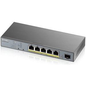 Zyxel GS1350-6HP-EU0101F netwerk-switch Managed L2 Gigabit Ethernet (10/100/1000) Power over Ethernet (PoE) Grijs