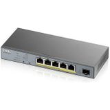 Zyxel GS1350-6HP-EU0101F netwerk-switch Managed L2 Gigabit Ethernet (10/100/1000) Power over Ethernet (PoE) Grijs