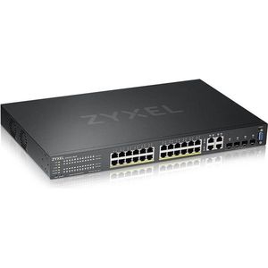 Zyxel GS2220-28HP-EU0101F netwerk-switch Managed L2 Gigabit Ethernet (10/100/1000) Power over Ethernet (PoE) Zwart