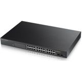 Zyxel GS1900-24HP Managed Gigabit Ethernet (10/100/1000) 1U Zwart