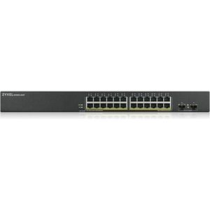 Zyxel GS1900-24HP Managed Gigabit Ethernet (10/100/1000) 1U Zwart (GS190024HPV2-EU0101F)